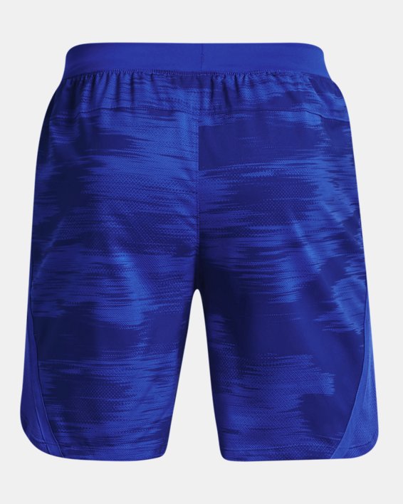 Men's UA Launch 7'' Printed Shorts, Blue, pdpMainDesktop image number 7
